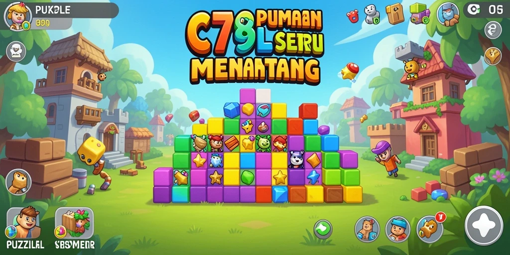 Screenshot gameplay C789 yang menunjukkan tantangan Puzzle menarik.