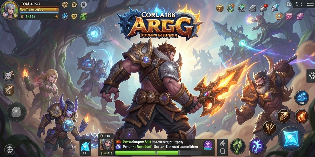 Screenshot gameplay CORLA188 yang menampilkan pertarungan seru di dunia ARPG.