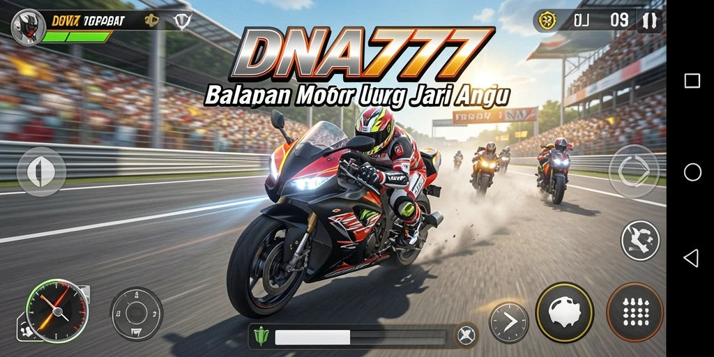 Gameplay seru balapan motor di <strong>DNA777</strong> dengan grafis menawan.