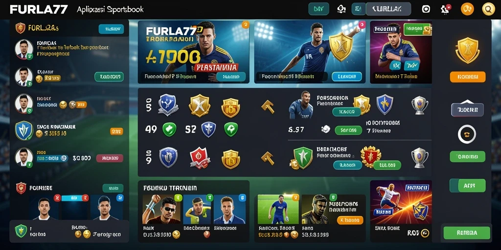 Tampilan menarik dari gameplay aplikasi Sportsbook FURLA77.