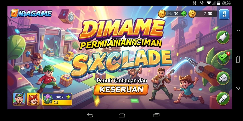 Tampilan gameplay seru dan penuh aksi di IDAGAME.