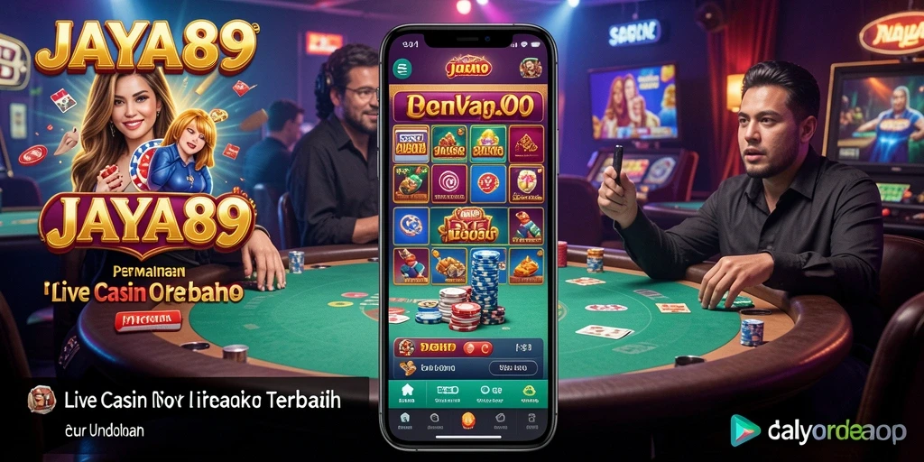 Gameplay Live Casino JAYA89 yang menampilkan dealer profesional dan permainan interaktif.