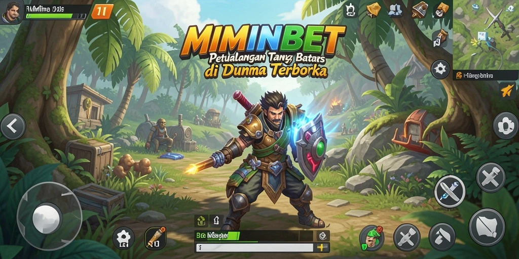 Tampilan menakjubkan dari gameplay MIMINBET di dunia terbuka.