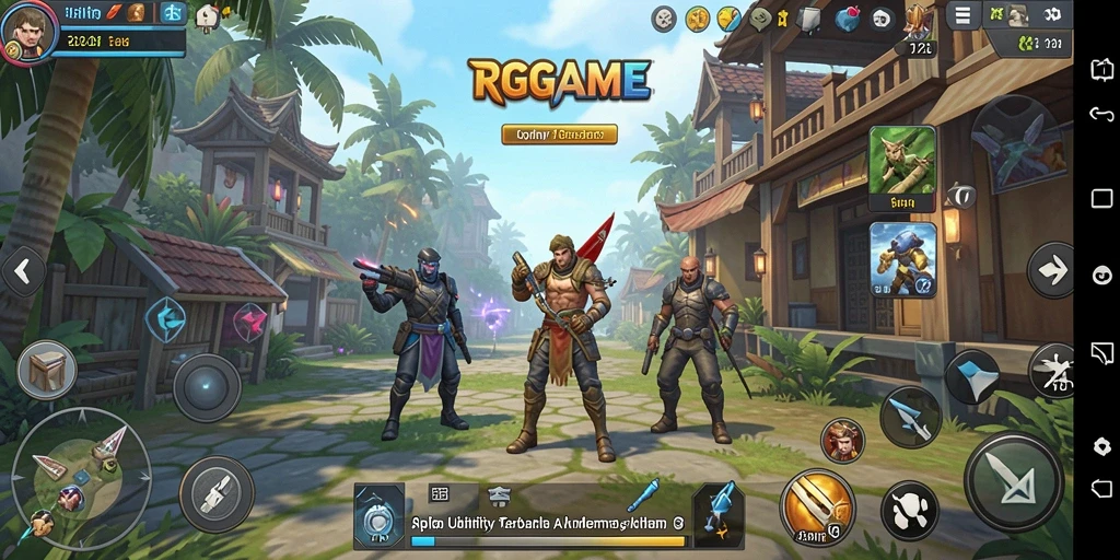 Tampilan utama RPGAME menampilkan fungsi utilitas yang bermanfaat.