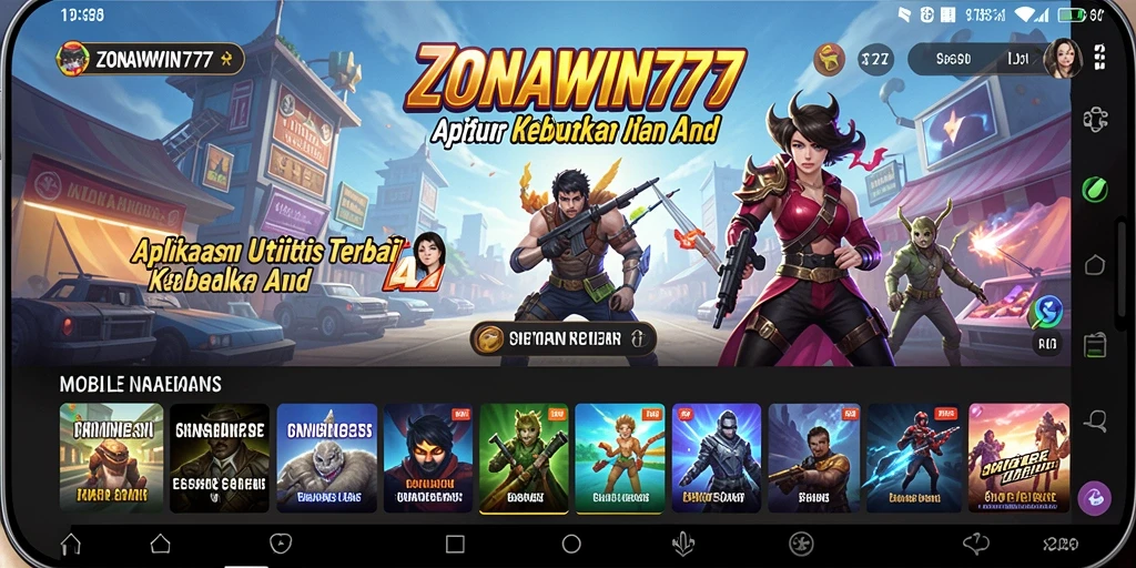 Tampilan antarmuka ZONAWIN777 yang intuitif dan modern.